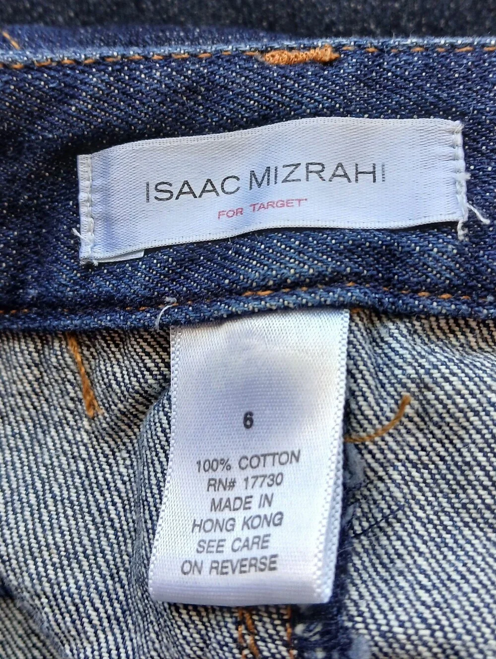 Isaac Mizrahi For Target Dark Wash Denim Skirt Size 6